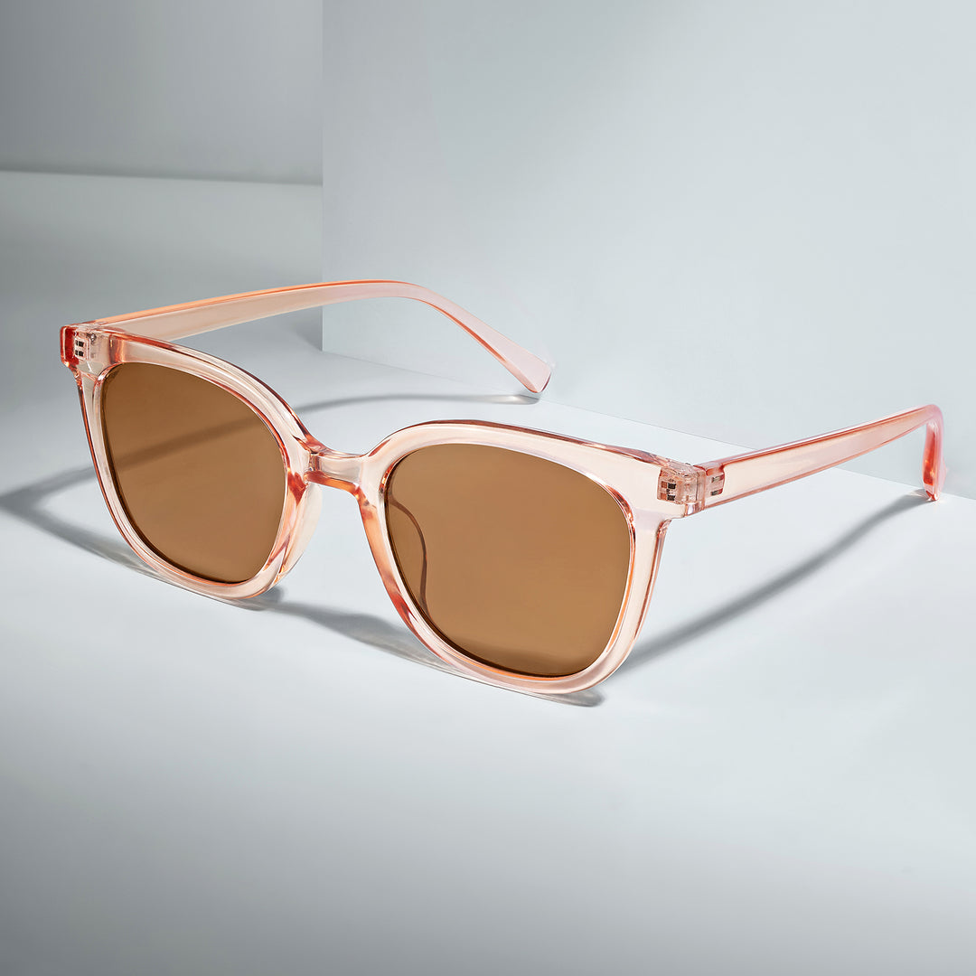 Rei Pink and Brown Wayfarer Sunglasses