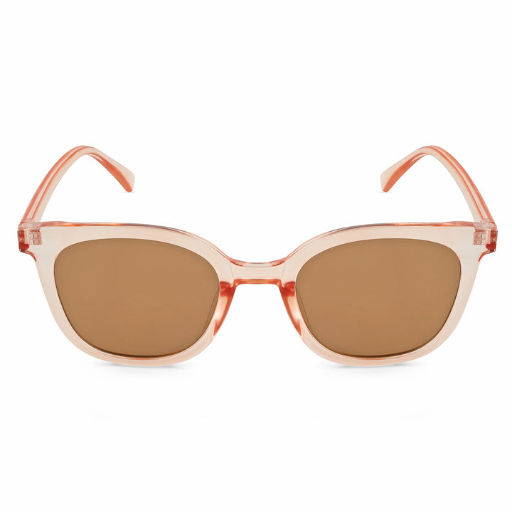 Rei Pink and Brown Wayfarer Sunglasses