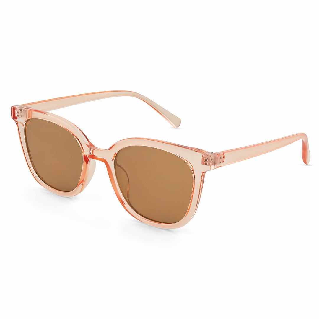 Rei Pink and Brown Wayfarer Sunglasses