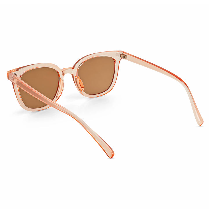 Rei Pink and Brown Wayfarer Sunglasses
