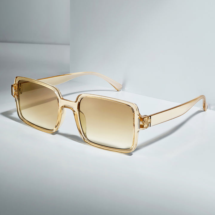 Mariana Champagne Rectangular Sunglasses