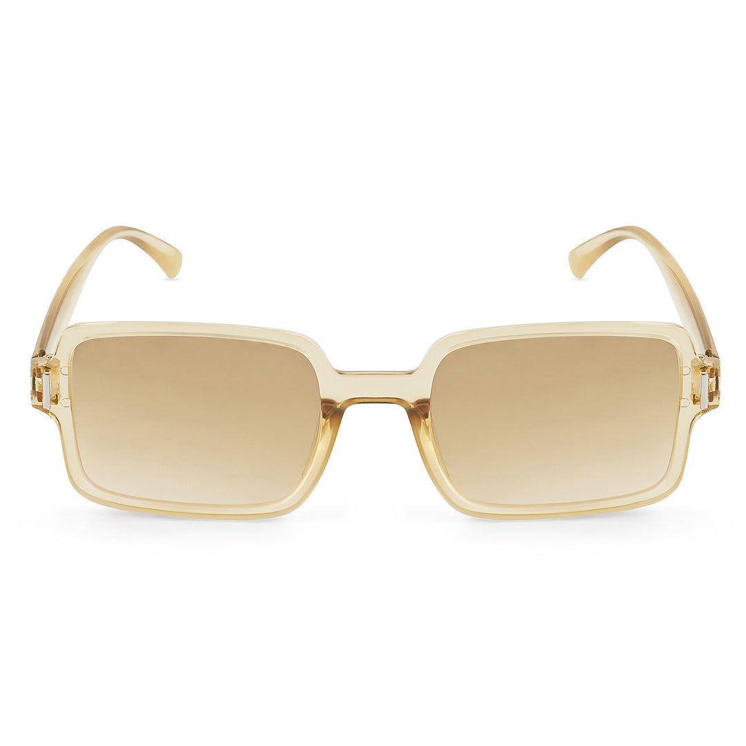 Mariana Champagne Rectangular Sunglasses