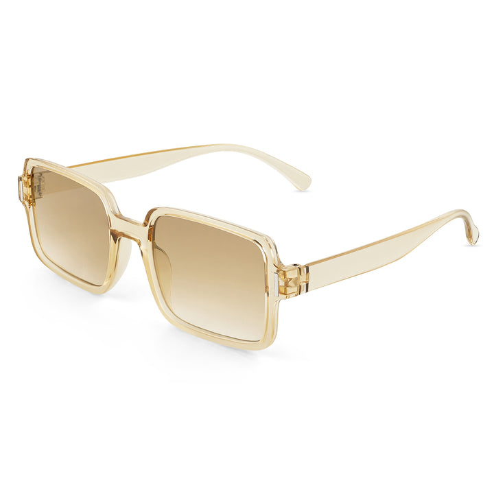 Mariana Champagne Rectangular Sunglasses