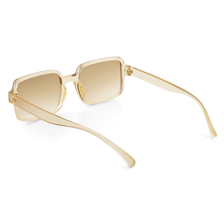 Mariana Champagne Rectangular Sunglasses