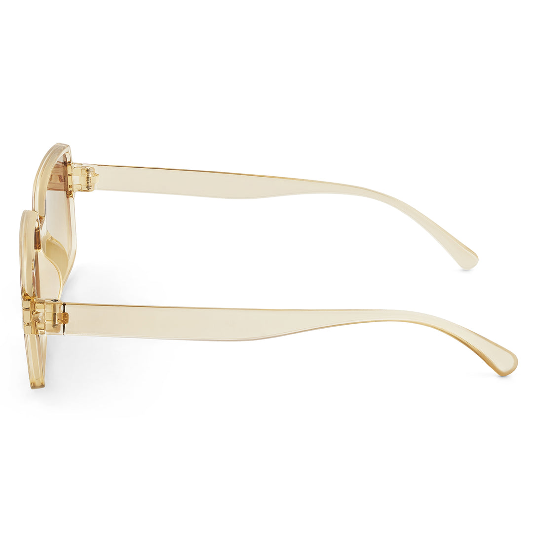 Mariana Champagne Rectangular Sunglasses