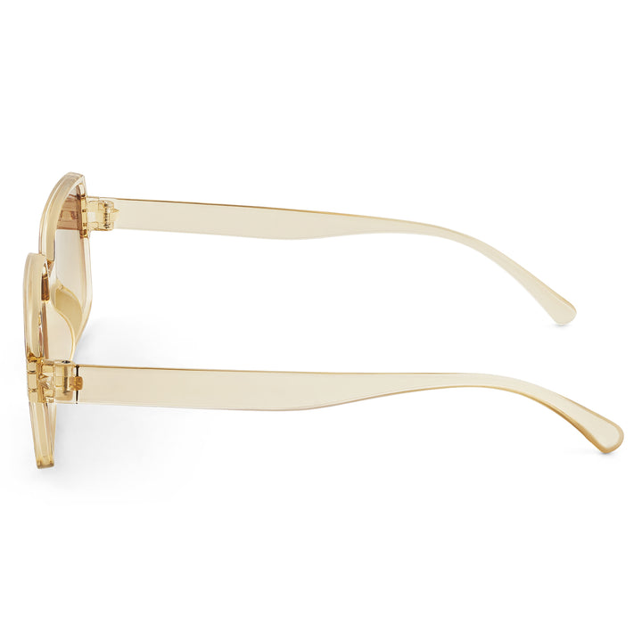 Mariana Champagne Rectangular Sunglasses