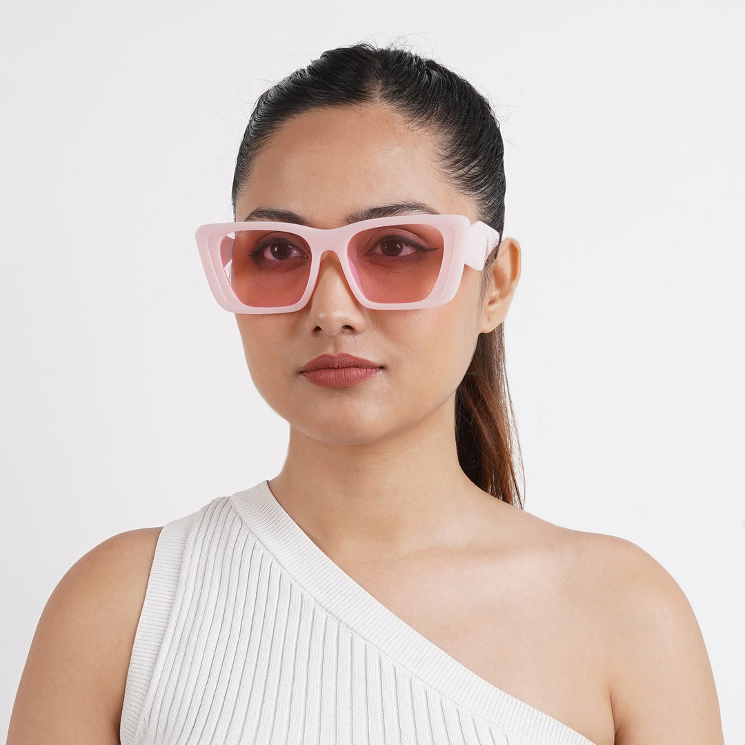 Cloe Pink Retrograde Sunglasses