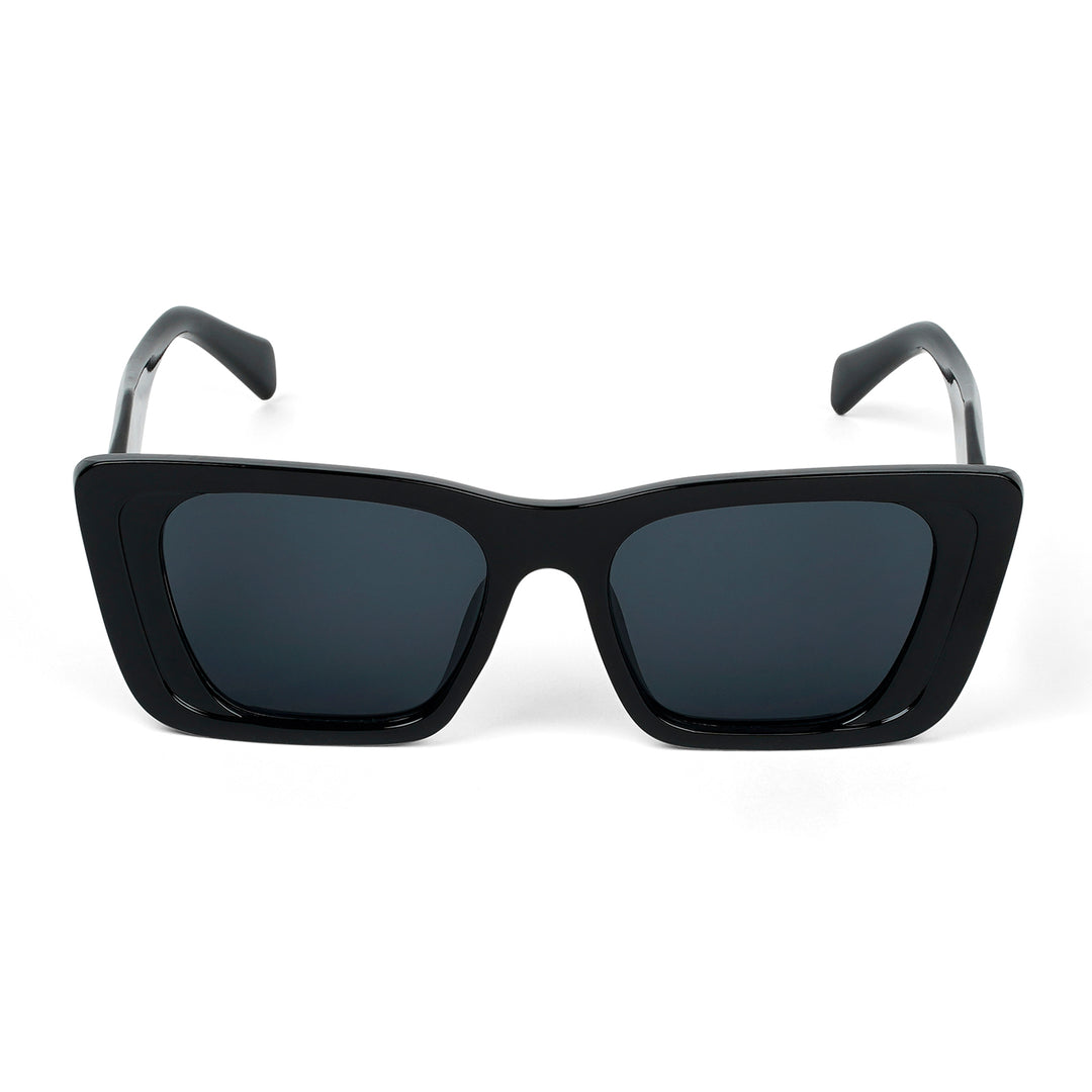 Cloe Black Retrograde Sunglasses