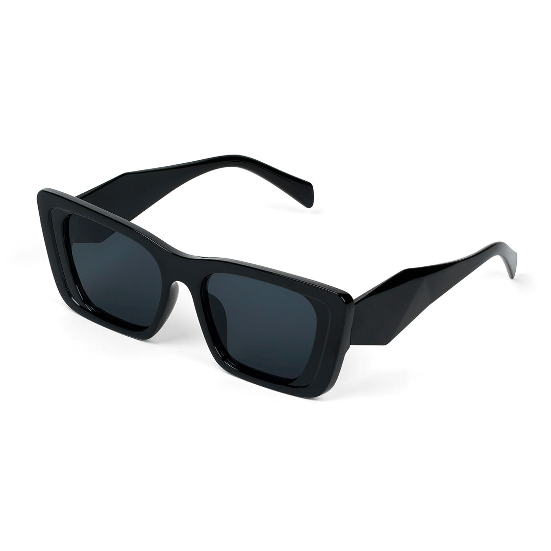 Cloe Black Retrograde Sunglasses
