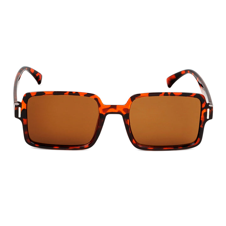 Mariana Brown Rectangular Sunglasses