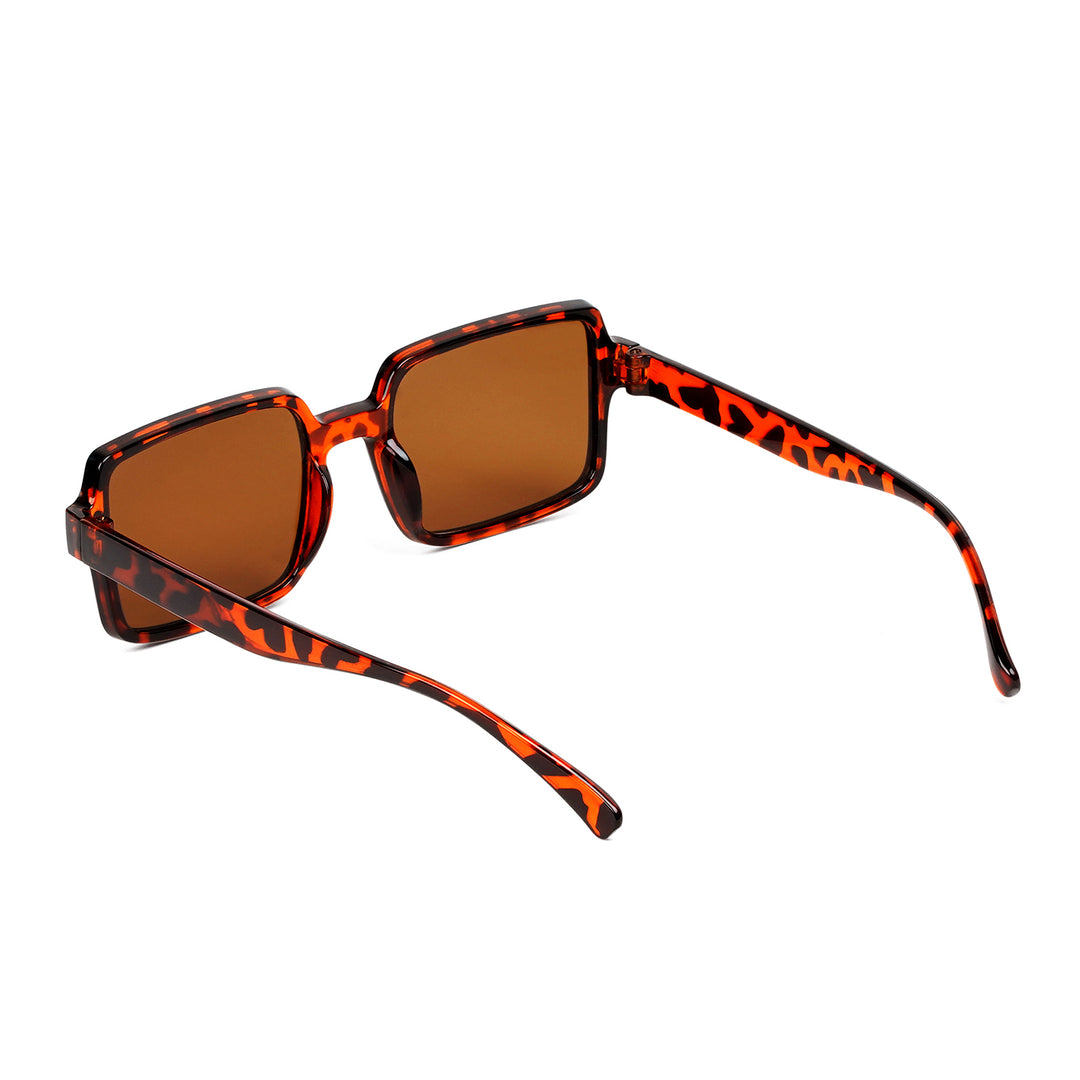 Mariana Brown Rectangular Sunglasses