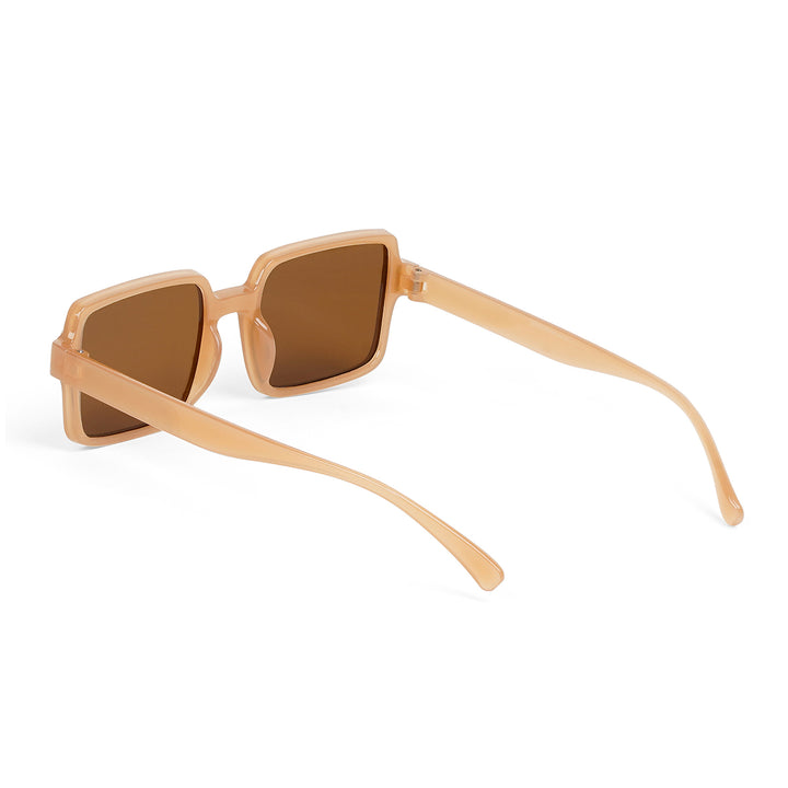Mariana Brown & Beige Rectangular Sunglasses