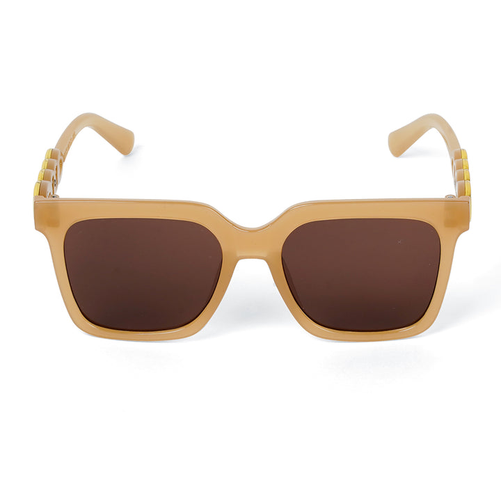 Henessy Brown Oversized Wayfarer