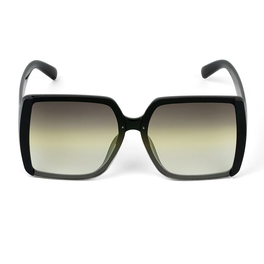 Rave Black & Yellow Oversized Sunglasses