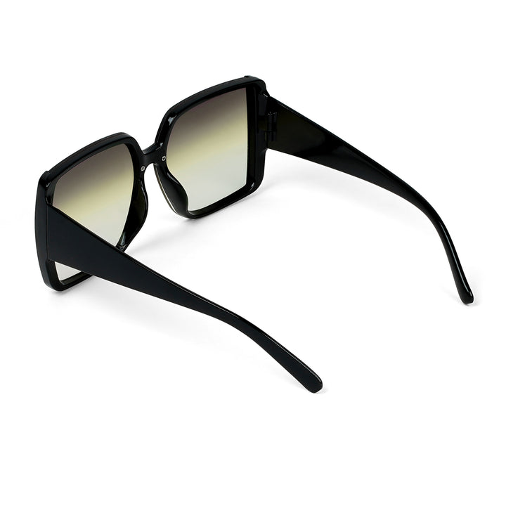 Rave Black & Yellow Oversized Sunglasses