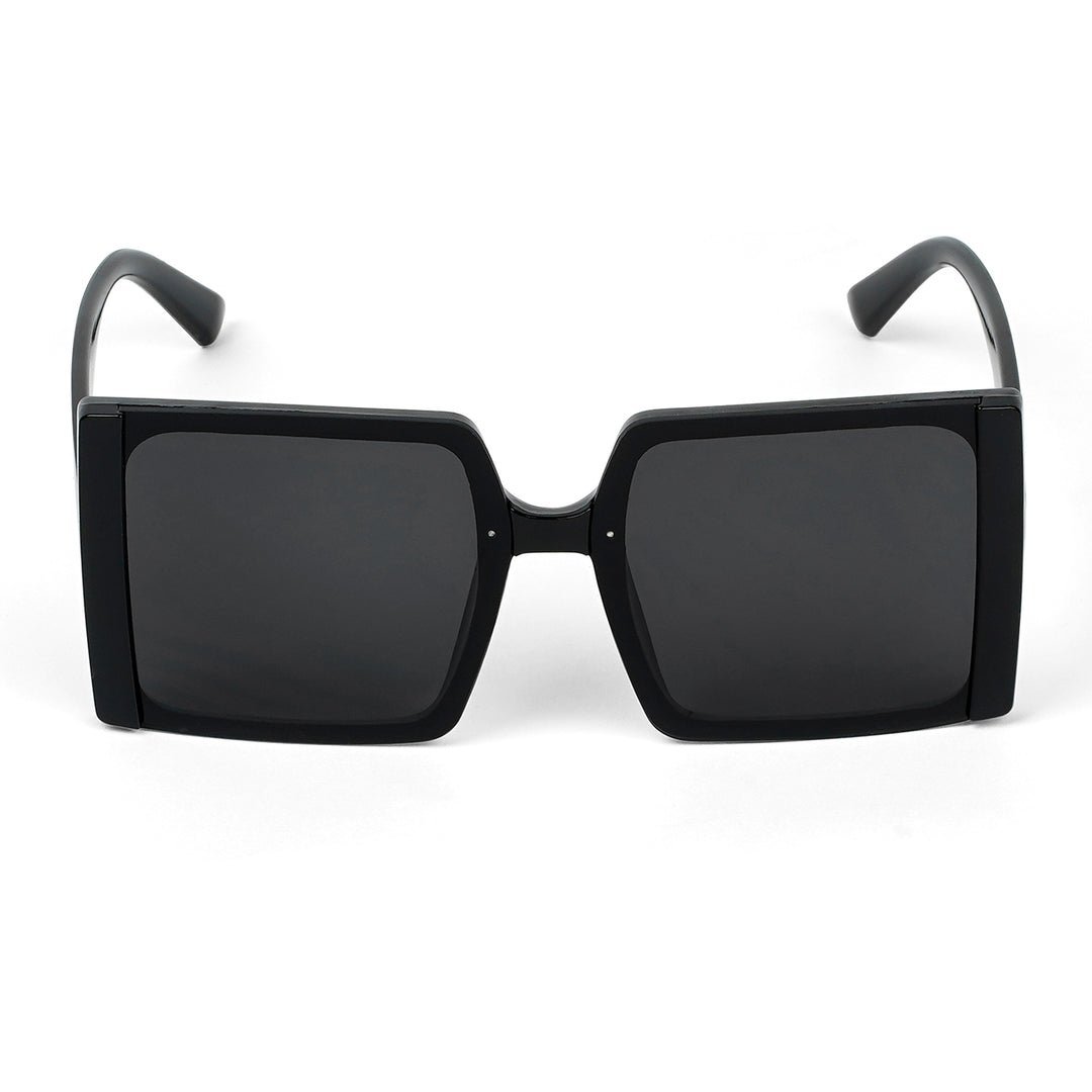Rave Black Oversized Sunglasses
