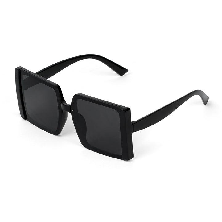 Rave Black Oversized Sunglasses