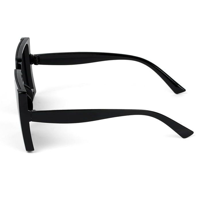 Rave Black Oversized Sunglasses