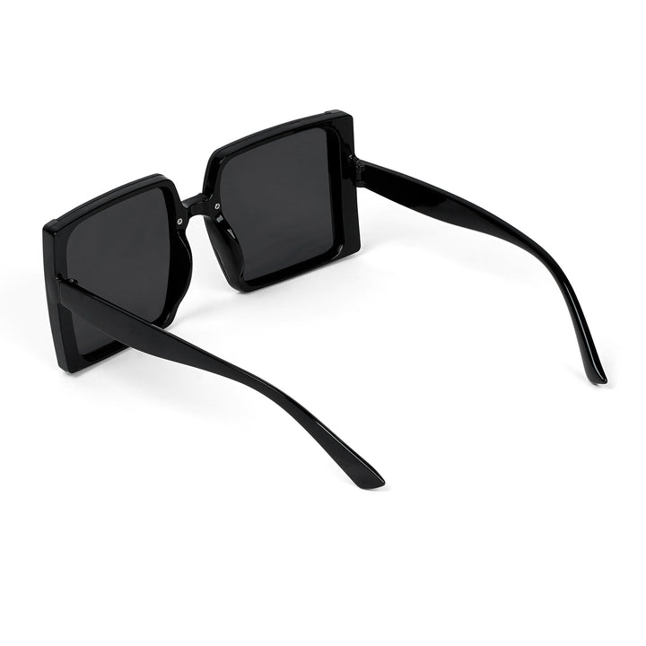 Rave Black Oversized Sunglasses