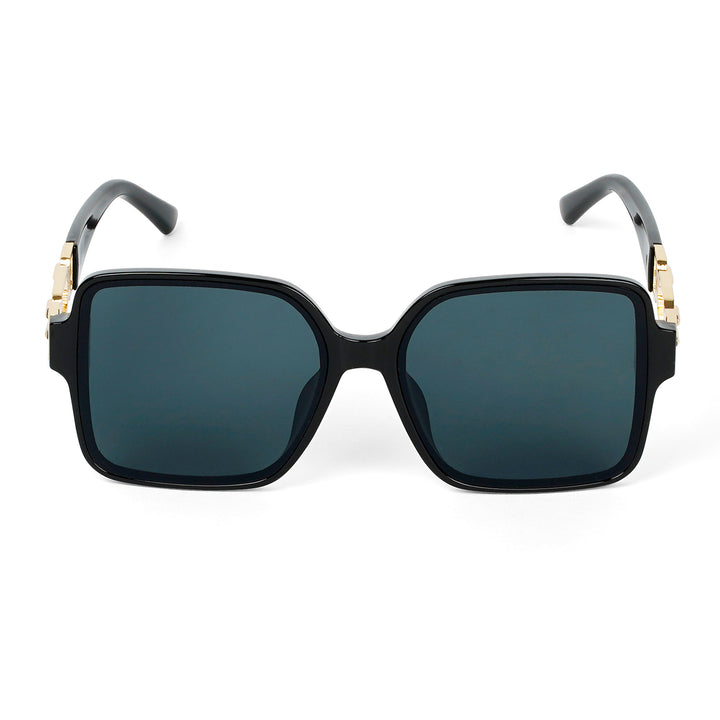 Tea Party Square Black Sunglasses