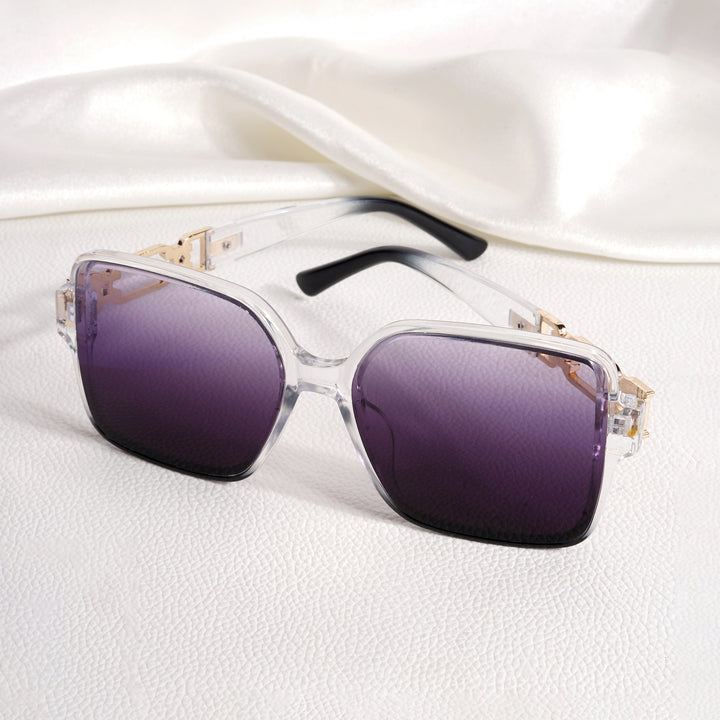 Tea Party Square Purple Sunglasses