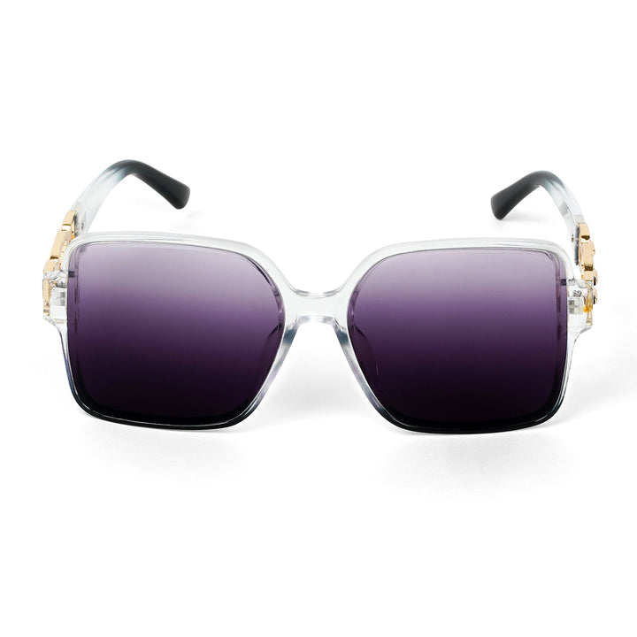 Tea Party Square Purple Sunglasses