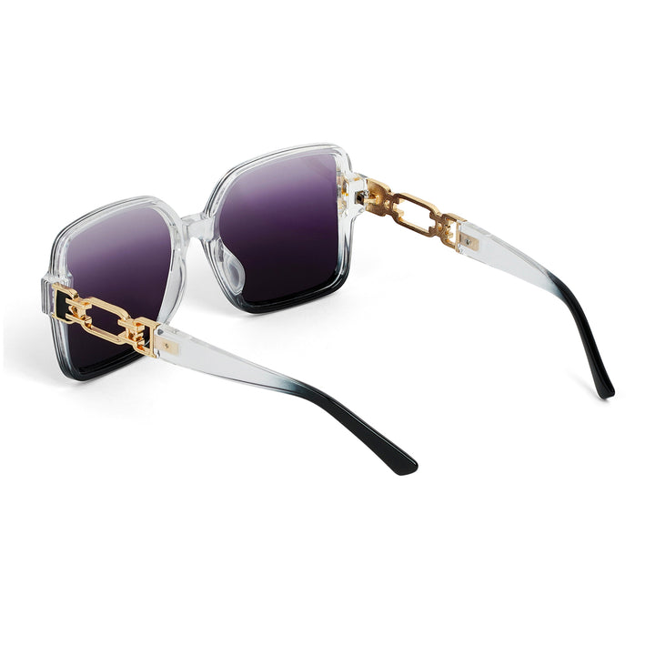 Tea Party Square Purple Sunglasses