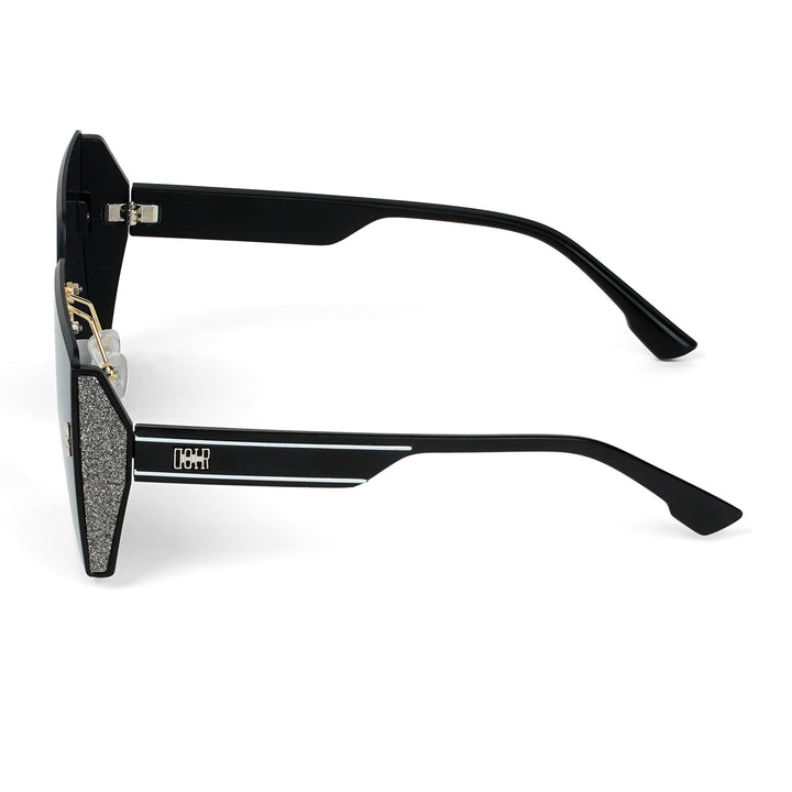 Casina Black Rimless Sunglasses