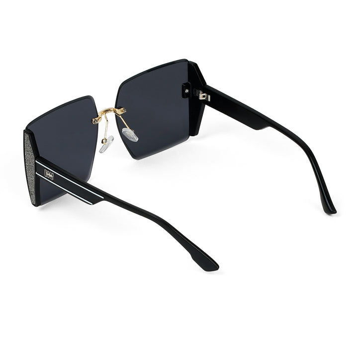 Casina Black Rimless Sunglasses