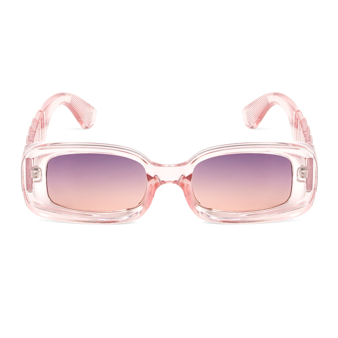 Arcadia Rectangular Pink Sunglasses