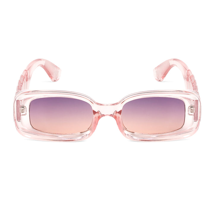Arcadia Rectangular Pink Sunglasses