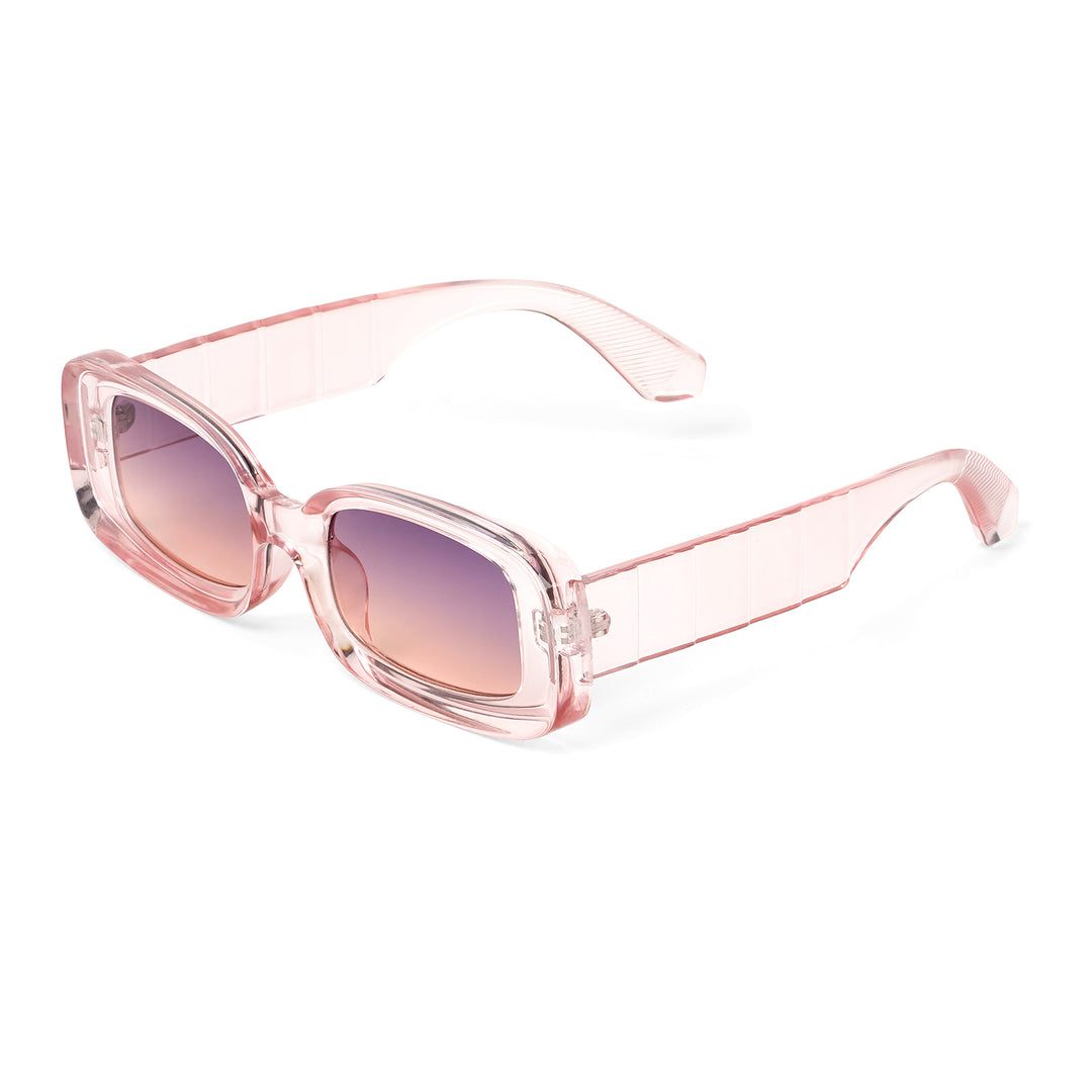 Arcadia Rectangular Pink Sunglasses