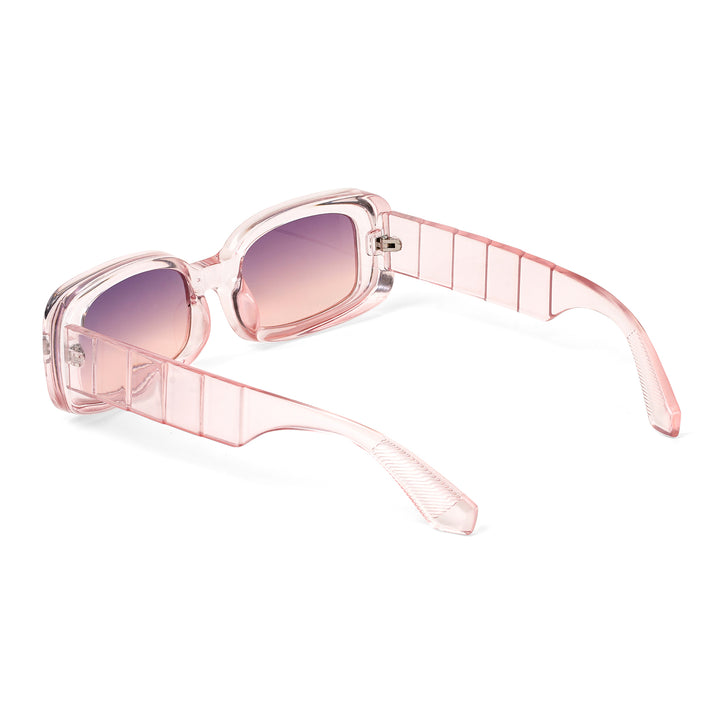Arcadia Rectangular Pink Sunglasses