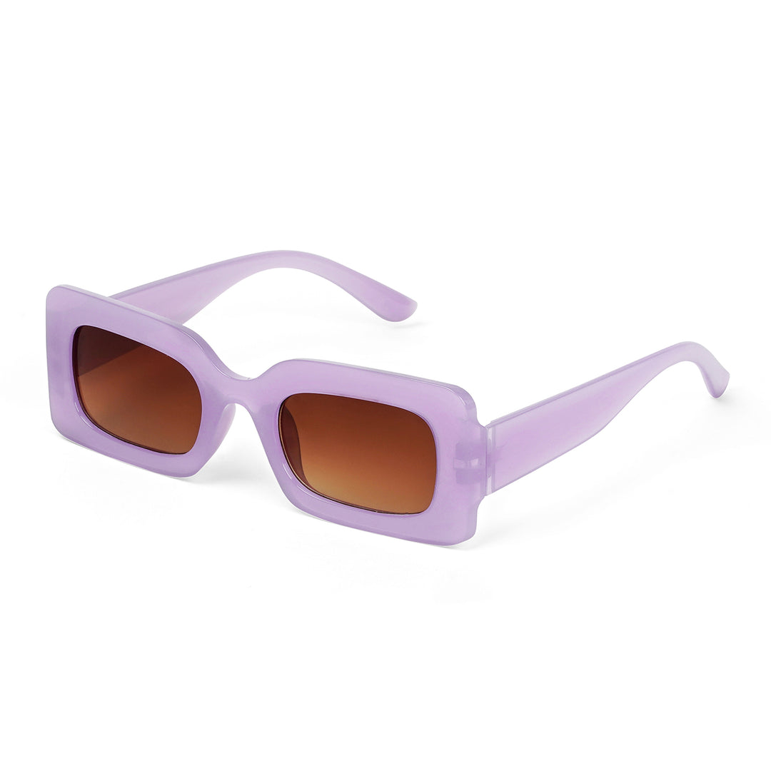 Pretza Purple Rectangle Sunglasses