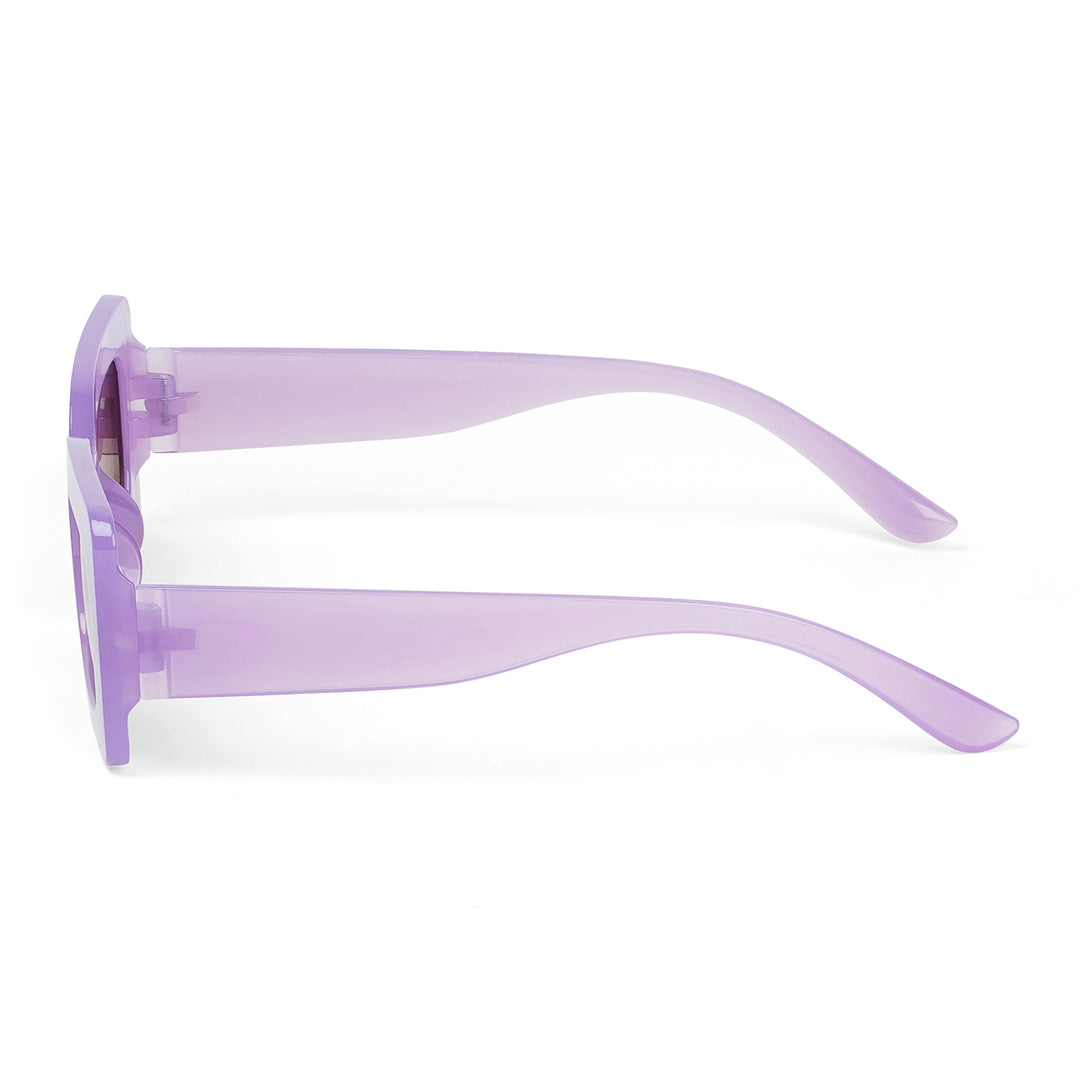 Pretza Purple Rectangle Sunglasses