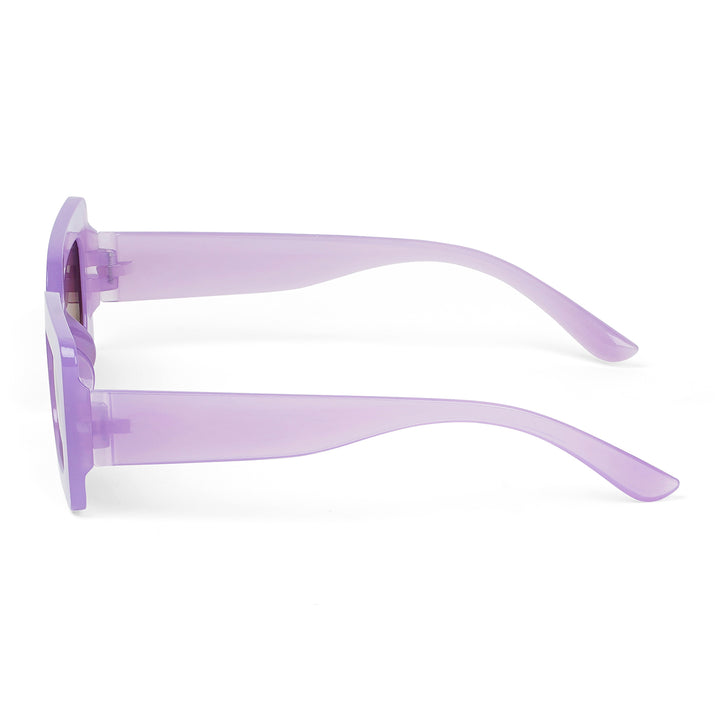 Pretza Purple Rectangle Sunglasses