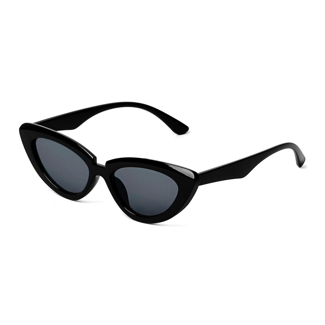 Wintour Cat Eye Black Sunglasses