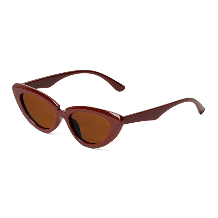 Wintour Cat Eye Dark Brown Sunglasses