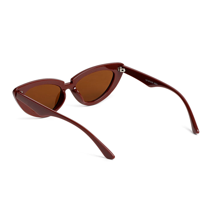 Wintour Cat Eye Dark Brown Sunglasses