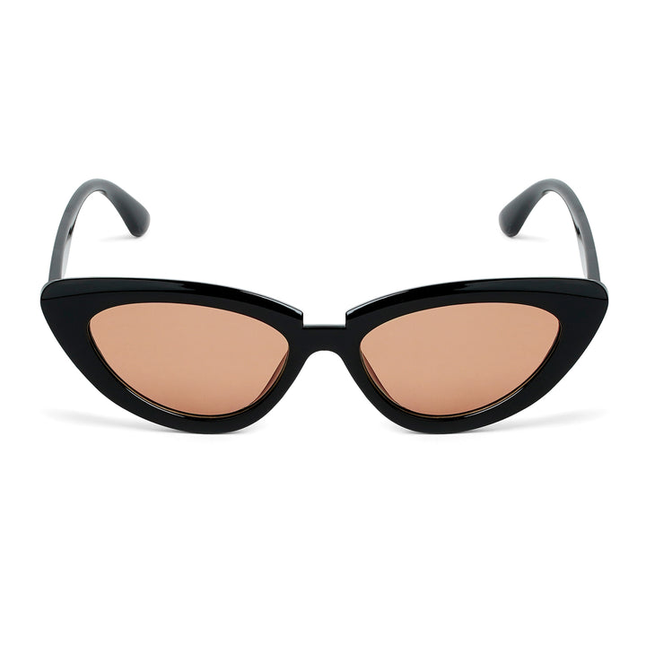 Wintour Cat Eye Black & Brown Sunglasses