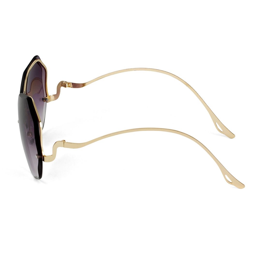 Fetucia Octagon Round Purple & Pink  Sunglasses