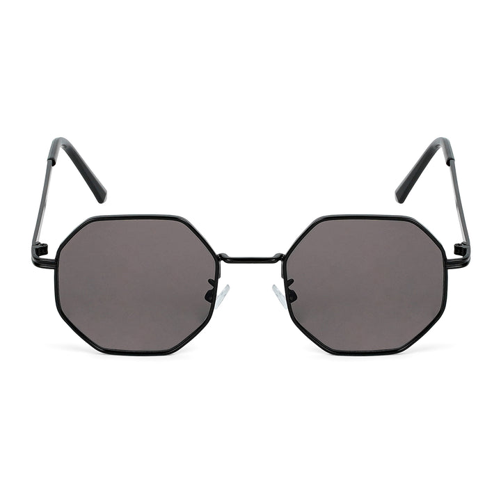Suga Octagon Round Black Sunglasses