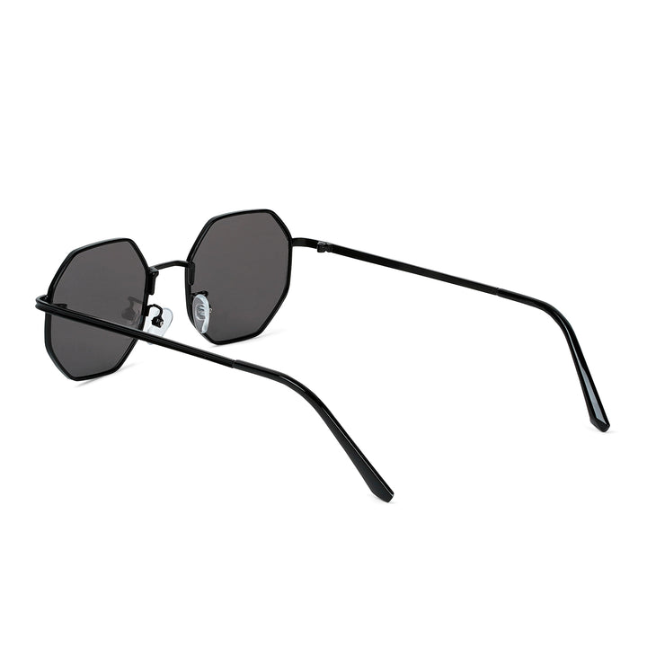 Suga Octagon Round Black Sunglasses