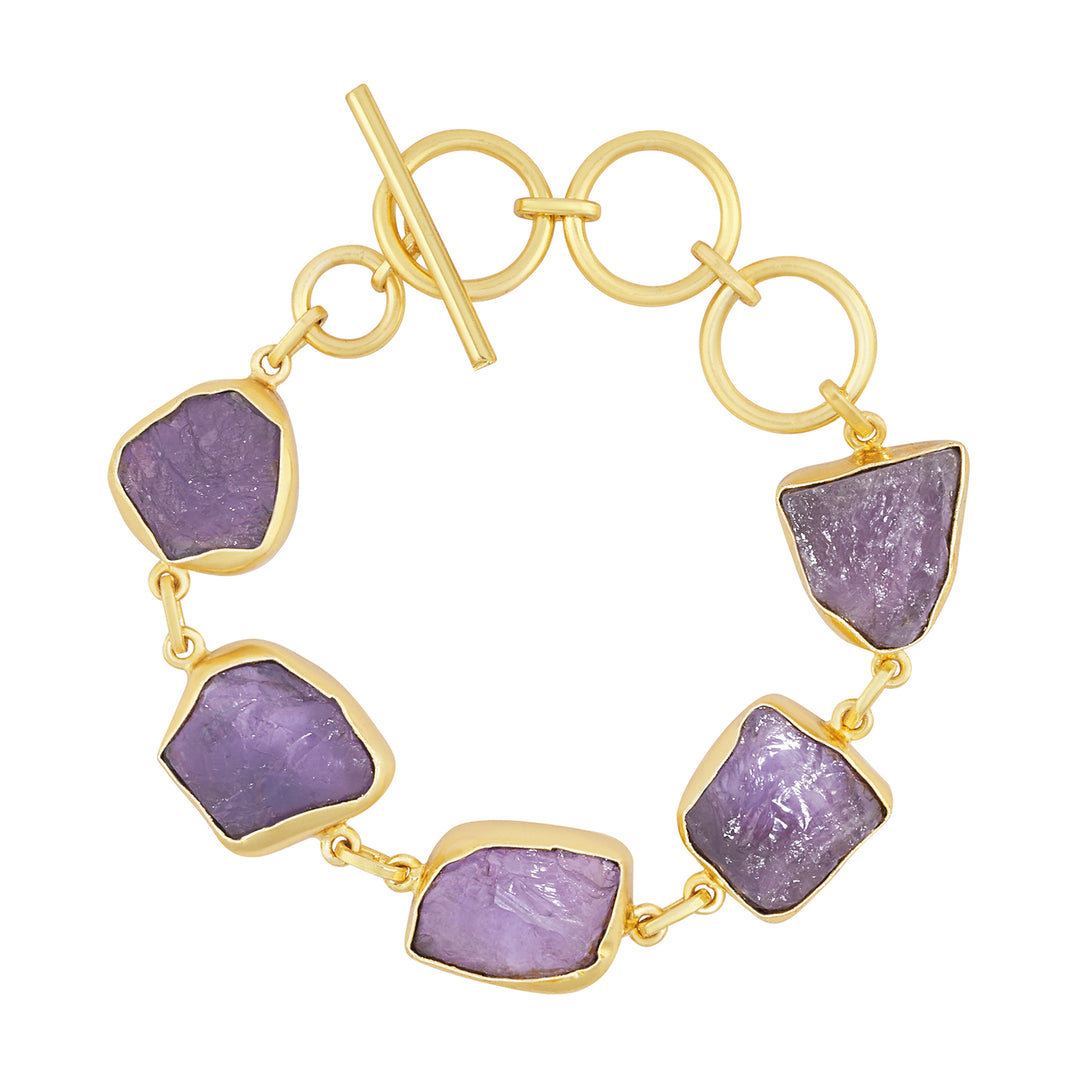 Soléa Purple Natural Stone Bracelet