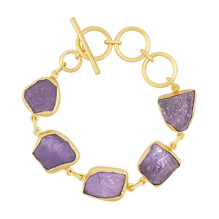 Soléa Purple Natural Stone Bracelet