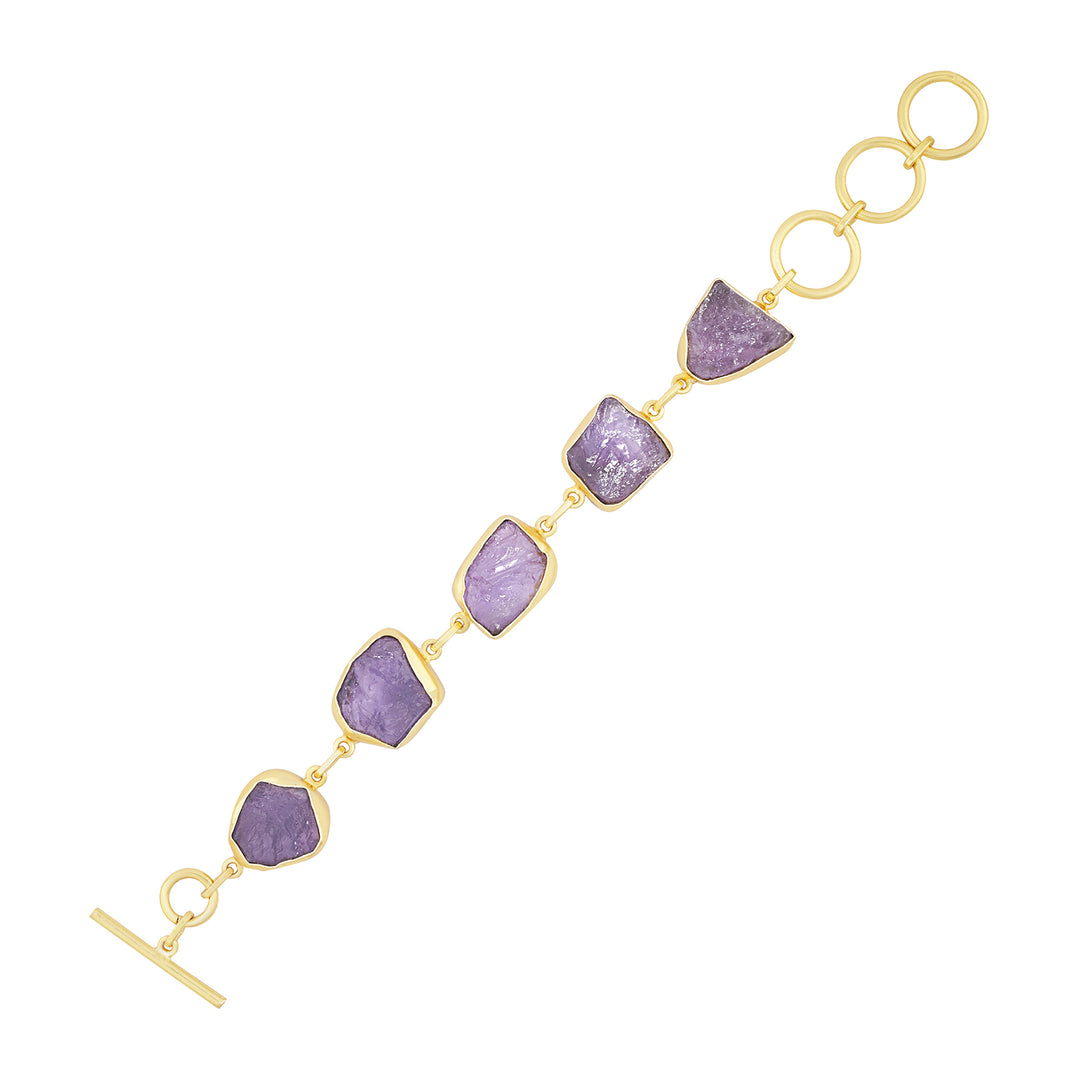Soléa Purple Natural Stone Bracelet