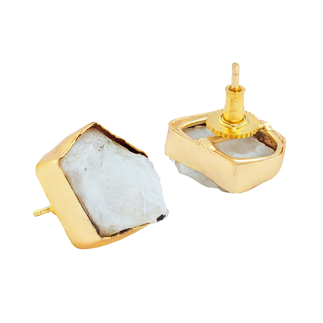 Soléa White Natural Stone Necklace Set