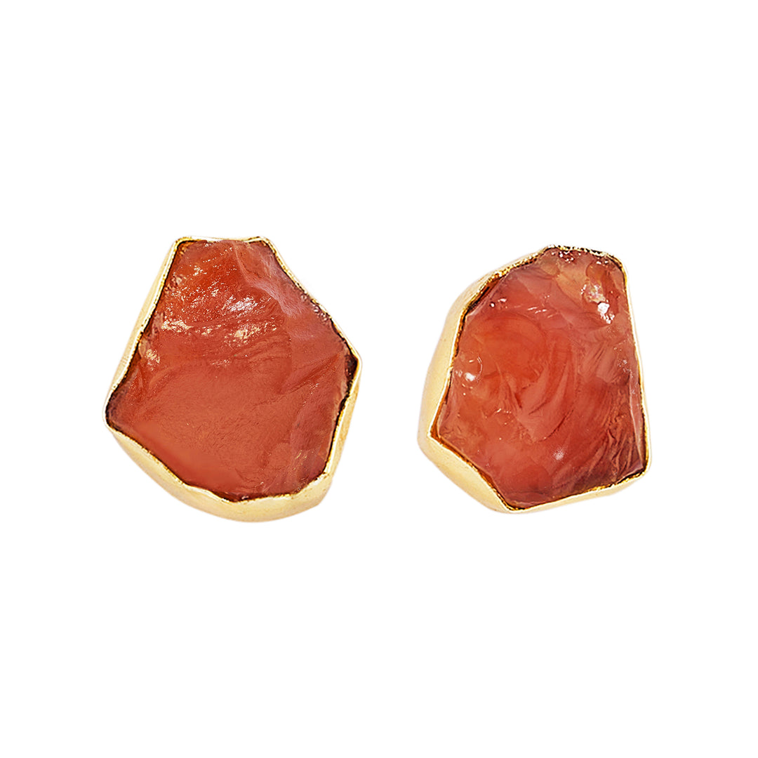 Soléa Orange Natural Stone Necklace Set