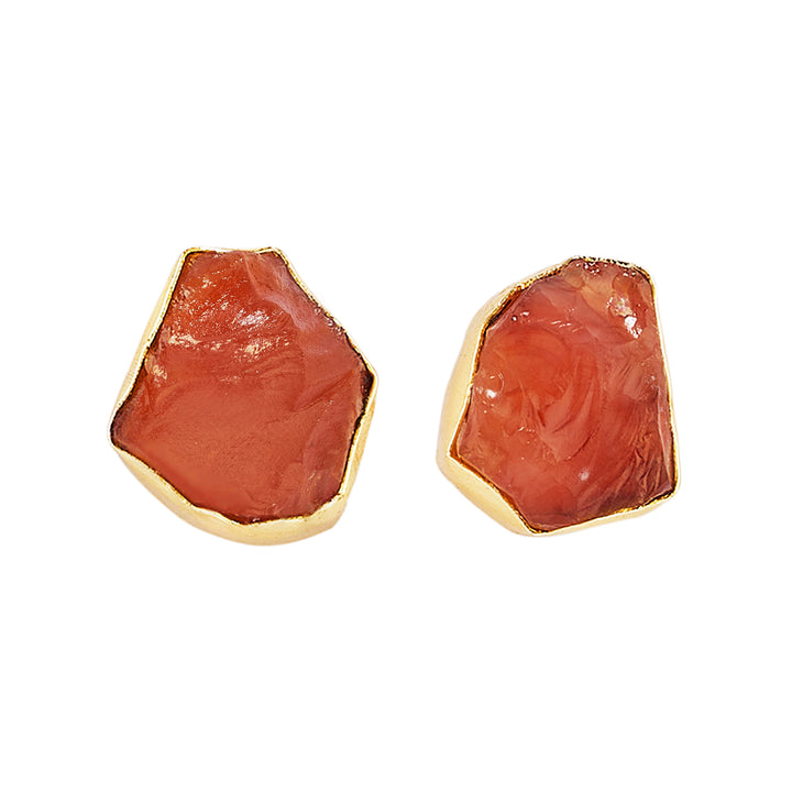 Soléa Orange Natural Stone Necklace Set
