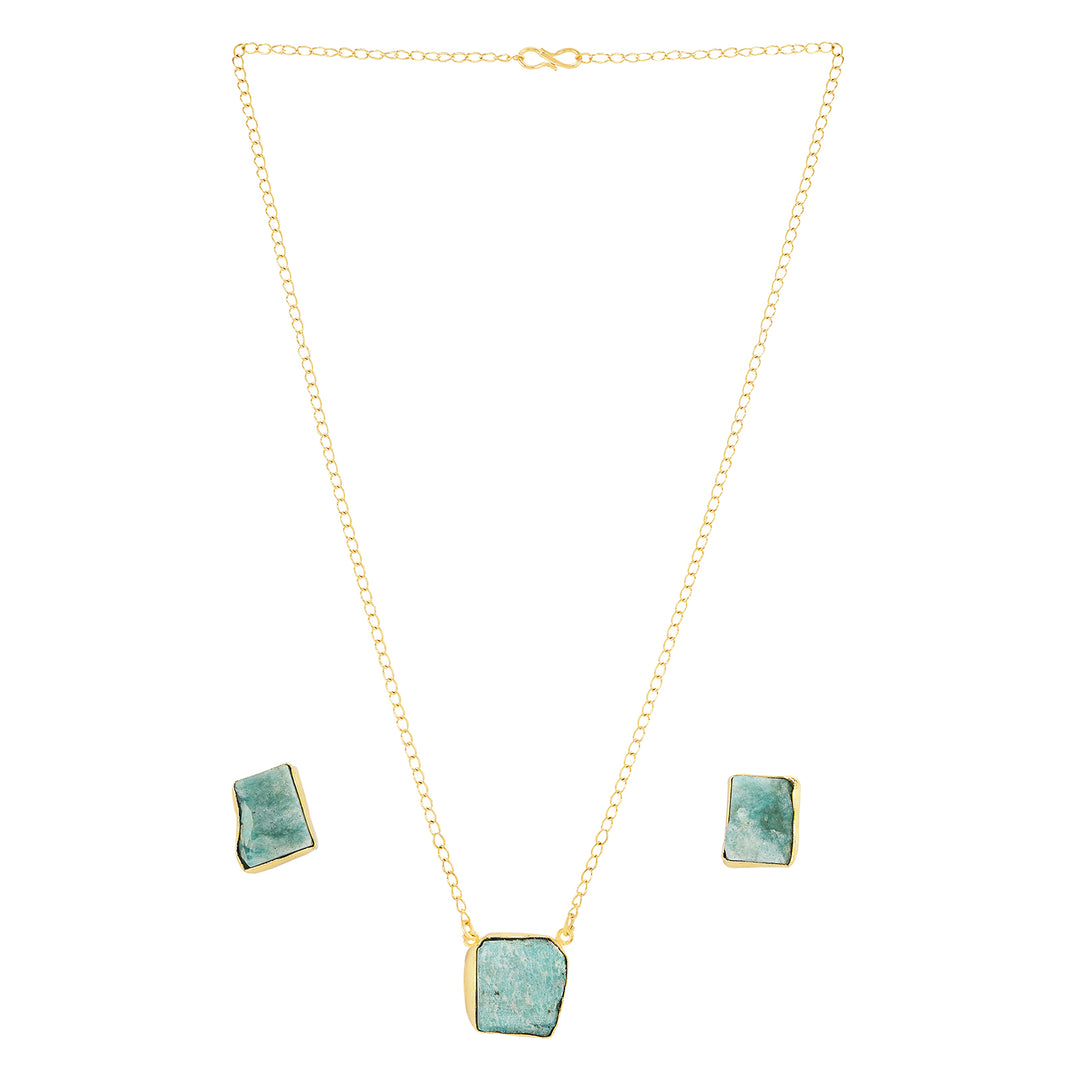 Soléa Turquoise Natural Stone Necklace Set
